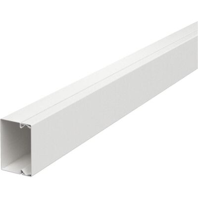 OBO Bettermann Canalina cavi - 2m Bianco Acciaio, 60x44mm OBO Bettermann Canalina cavi - 2m Bianco Acciaio, 60x44mm