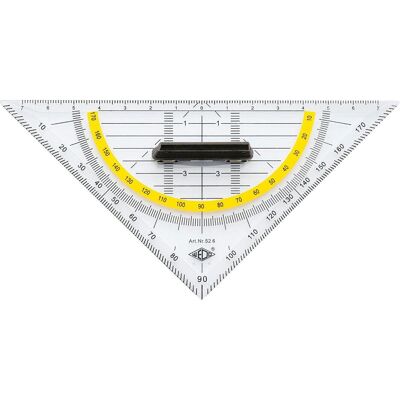 Wedo, Righello, Triangolo della geometria (16 cm, Materiale sintetico) Wedo, Righello, Triangolo della geometria (16 cm, Materiale sintetico)