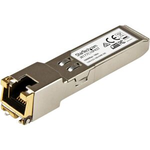 StarTech Modulo ricetrasmettitore SFP in rame Gigabit RJ45 - HP J8177C compatibile 1000Base-T - Mini GBIC -, Ricetrasmettitore, Argento StarTech Modulo ricetrasmettitore SFP in rame Gigabit RJ45 - HP J8177C compatibile 1000Base-T - Mini GBIC -, Ricetrasmettitore, Argento