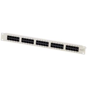 Helos Pannello patch CAT 3 ISDN, 50 porte RJ45 prese 8(4) non schermate (pannello patch, non schermato), Accessori per server, Nero, Grigio Helos Pannello patch CAT 3 ISDN, 50 porte RJ45 prese 8(4) non schermate (pannello patch, non schermato), Accessori per server, Nero, Grigio