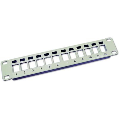 Wirewin Pannello vuoto del modulo Keystone a 12 porte, 10", nero, schermato Sistema Keystone, Accessori per server, Nero Wirewin Pannello vuoto del modulo Keystone a 12 porte, 10", nero, schermato Sistema Keystone, Accessori per server, Nero