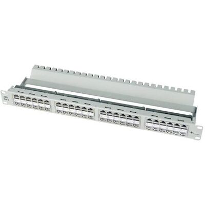 Telegärtner Patch Panel - RJ-45/RJ-11/RJ-12 X 48 - Grigio chiaro, RAL 7035 - 1U - 4, Accessori per server, Grigio Telegärtner Patch Panel - RJ-45/RJ-11/RJ-12 X 48 - Grigio chiaro, RAL 7035 - 1U - 4, Accessori per server, Grigio