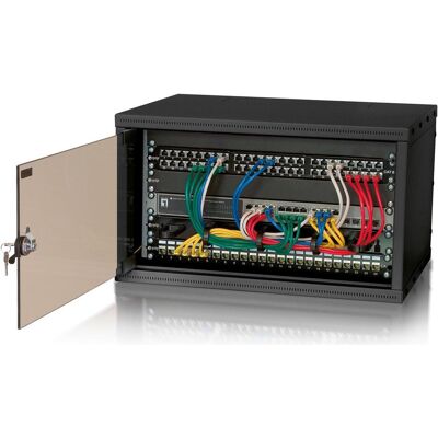 Triton 19 Armadio a muro, 12U (12 HE, Rack da 19 pollici), Armadio rack, Nero Triton 19 Armadio a muro, 12U (12 HE, Rack da 19 pollici), Armadio rack, Nero
