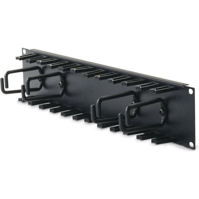APC Organizzatore di cavi orizzontale 2U con dita per cavi, Accessori per armadio rack, Nero APC Organizzatore di cavi orizzontale 2U con dita per cavi, Accessori per armadio rack, Nero