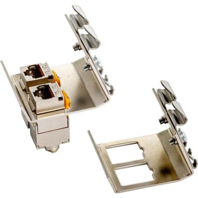 Wirewin Adattatore per guide top-hat per il montaggio di 2 Jacks Keystone, sistema Keystone in metallo (Supporto per modulo Keystone), Accessori di rete Wirewin Adattatore per guide top-hat per il montaggio di 2 Jacks Keystone, sistema Keystone in metallo (Supporto per modulo Keystone), Accessori di rete
