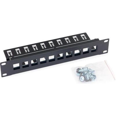 Triton Pannello patch 10 porte, Accessori per armadio rack, Nero Triton Pannello patch 10 porte, Accessori per armadio rack, Nero