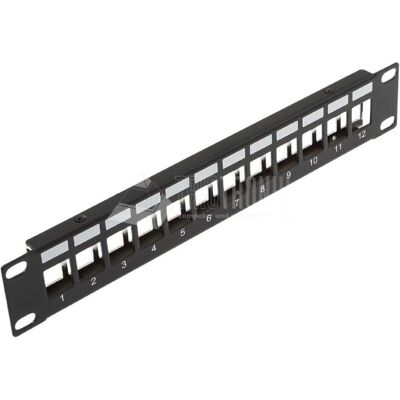 Wirewin Pannello vuoto del modulo Keystone a 12 porte, 10", nero, schermato Sistema Keystone, Accessori per server, Nero Wirewin Pannello vuoto del modulo Keystone a 12 porte, 10", nero, schermato Sistema Keystone, Accessori per server, Nero
