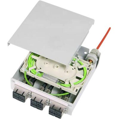 Telegärtner Cassetta per giunzioni in fibra ottica Distributore per guide di montaggio STX equipaggiato, Accessori per server, Grigio Telegärtner Cassetta per giunzioni in fibra ottica Distributore per guide di montaggio STX equipaggiato, Accessori per server, Grigio