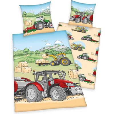 Herding, Biancheria da letto bambini, Trattore (160 x 210 cm, 65 x 100 cm) Herding, Biancheria da letto bambini, Trattore (160 x 210 cm, 65 x 100 cm)