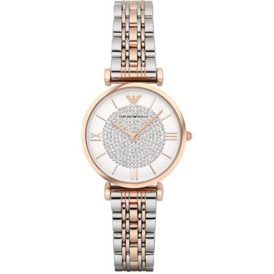 Giorgio Armani Emporio Armani, Orologio da polso, Barra a T Gianni, Argento, (Orologio analogico, 32 mm) Giorgio Armani Emporio Armani, Orologio da polso, Barra a T Gianni, Argento, (Orologio analogico, 32 mm)