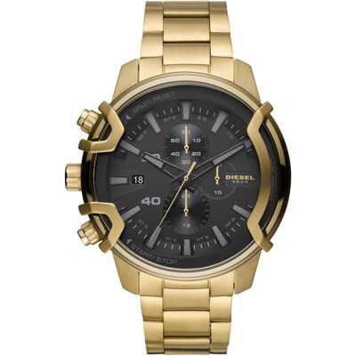 Diesel, Orologio da polso, Griffed, Oro, (Cronografo, Orologio analogico, 48 mm) Diesel, Orologio da polso, Griffed, Oro, (Cronografo, Orologio analogico, 48 mm)