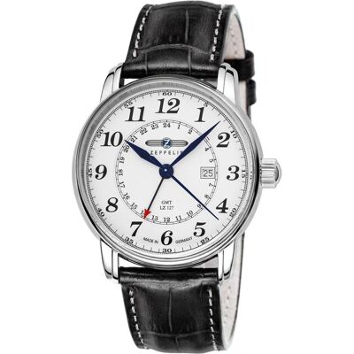 Zeppelin, Orologio da polso, Conteggio LZ127, Argento, (Orologio analogico, 43 mm) Zeppelin, Orologio da polso, Conteggio LZ127, Argento, (Orologio analogico, 43 mm)