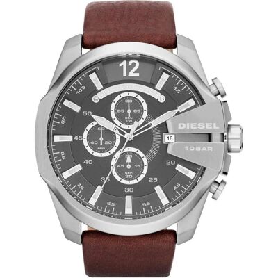 Diesel, Orologio da polso, Mega Chief, Marrone, (Cronografo, Orologio analogico, 51 mm) Diesel, Orologio da polso, Mega Chief, Marrone, (Cronografo, Orologio analogico, 51 mm)