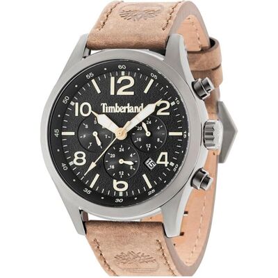 Timberland, Orologio da polso, Ashmont, Nero, Argento, (Orologio analogico, 46 mm) Timberland, Orologio da polso, Ashmont, Nero, Argento, (Orologio analogico, 46 mm)