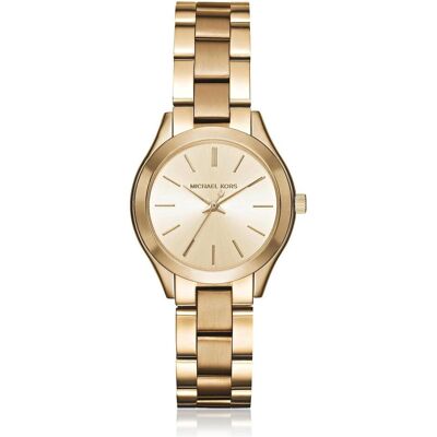 Michael Kors, Orologio da polso, Pista Petite, Oro, (Orologio analogico, 33 mm) Michael Kors, Orologio da polso, Pista Petite, Oro, (Orologio analogico, 33 mm)
