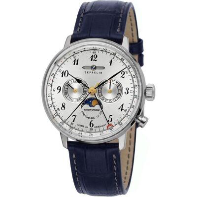 Zeppelin, Orologio da polso, LZ 129 Hindenburg, Oro, Argento, (Orologio analogico, 40 mm) Zeppelin, Orologio da polso, LZ 129 Hindenburg, Oro, Argento, (Orologio analogico, 40 mm)