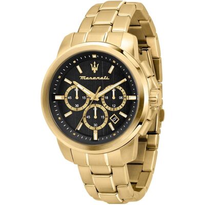 Maserati, Orologio da polso, Successo, Oro, (Cronografo, 44 mm) Maserati, Orologio da polso, Successo, Oro, (Cronografo, 44 mm)