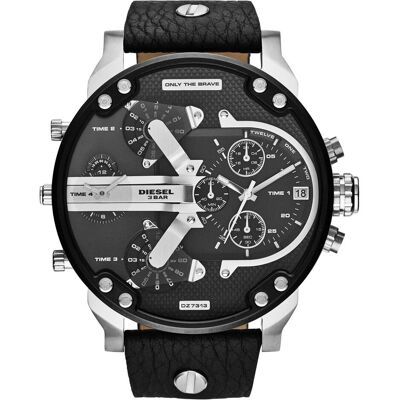 Diesel, Orologio da polso, Mr. Daddy 2.0, Argento, (Cronografo, Orologio analogico, 57 mm) Diesel, Orologio da polso, Mr. Daddy 2.0, Argento, (Cronografo, Orologio analogico, 57 mm)