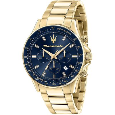 Maserati, Orologio da polso, Sfida, Oro, (Cronografo, 44 mm) Maserati, Orologio da polso, Sfida, Oro, (Cronografo, 44 mm)