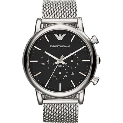 Giorgio Armani Emporio Armani, Orologio da polso, Luigi, Argento, (Cronografo, 46 mm) Giorgio Armani Emporio Armani, Orologio da polso, Luigi, Argento, (Cronografo, 46 mm)