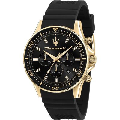Maserati, Orologio da polso, Sfida, Oro, (Cronografo, 44 mm) Maserati, Orologio da polso, Sfida, Oro, (Cronografo, 44 mm)