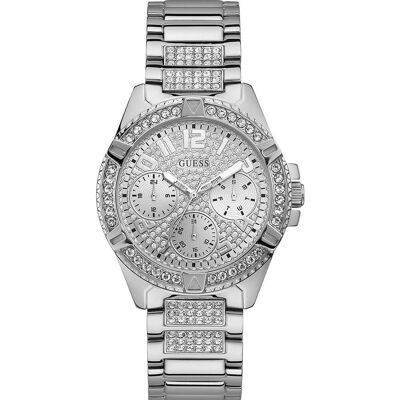 Guess, Orologio da polso, Signora Frontiera, Argento, (Orologio analogico, 40 mm) Guess, Orologio da polso, Signora Frontiera, Argento, (Orologio analogico, 40 mm)