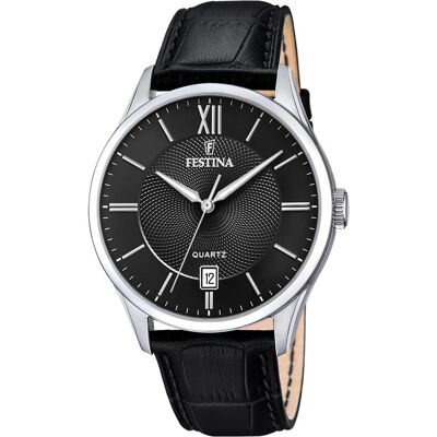Festina, Orologio da polso, Classico, Argento, (Orologio analogico, 43 mm) Festina, Orologio da polso, Classico, Argento, (Orologio analogico, 43 mm)