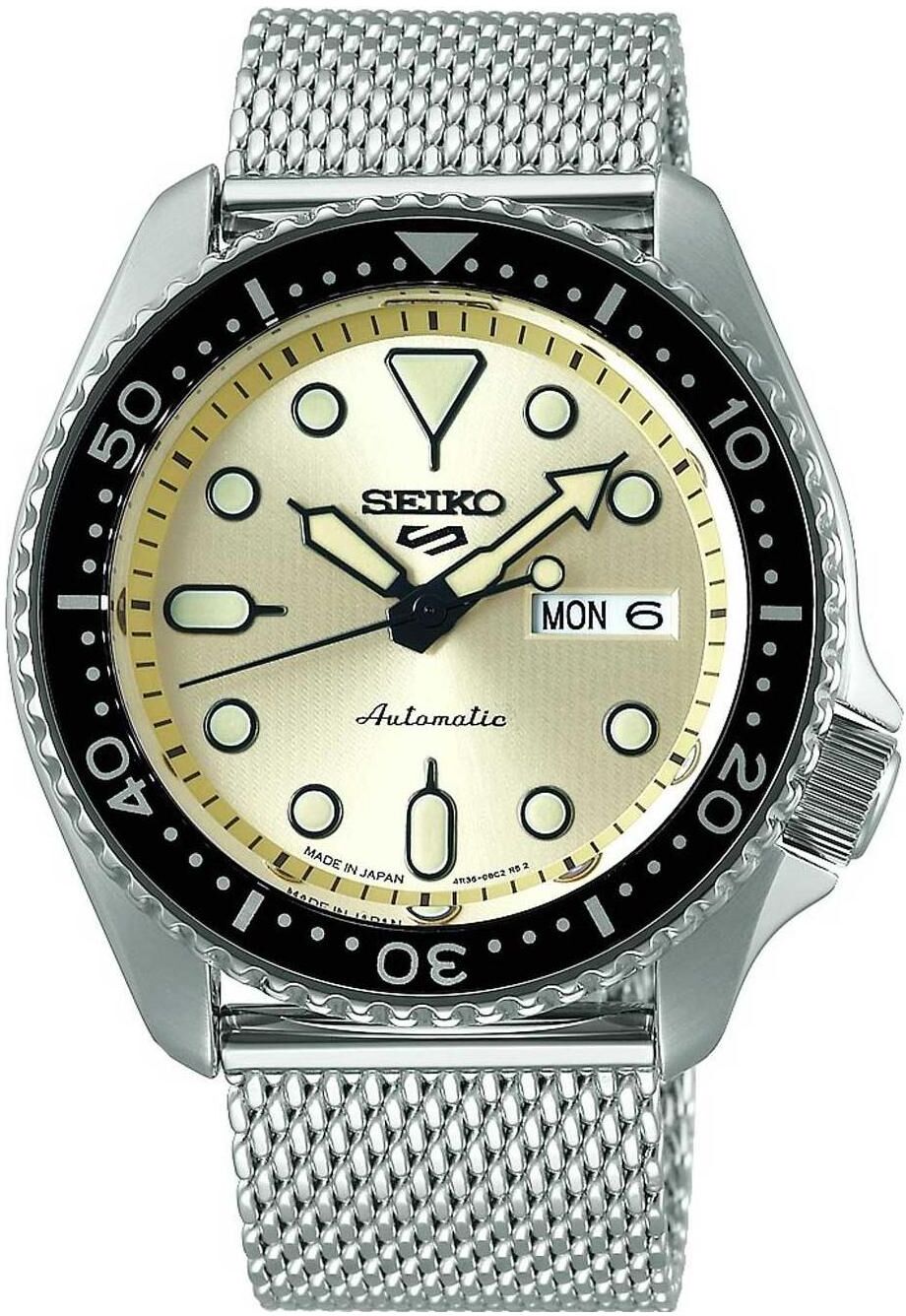 Seiko Orologio da polso, 5 vestiti, Argento, (Orologio da polso analogico, 43 mm) 1 Seiko Orologio da polso, 5 vestiti, Argento, (Orologio da polso analogico, 43 mm)
