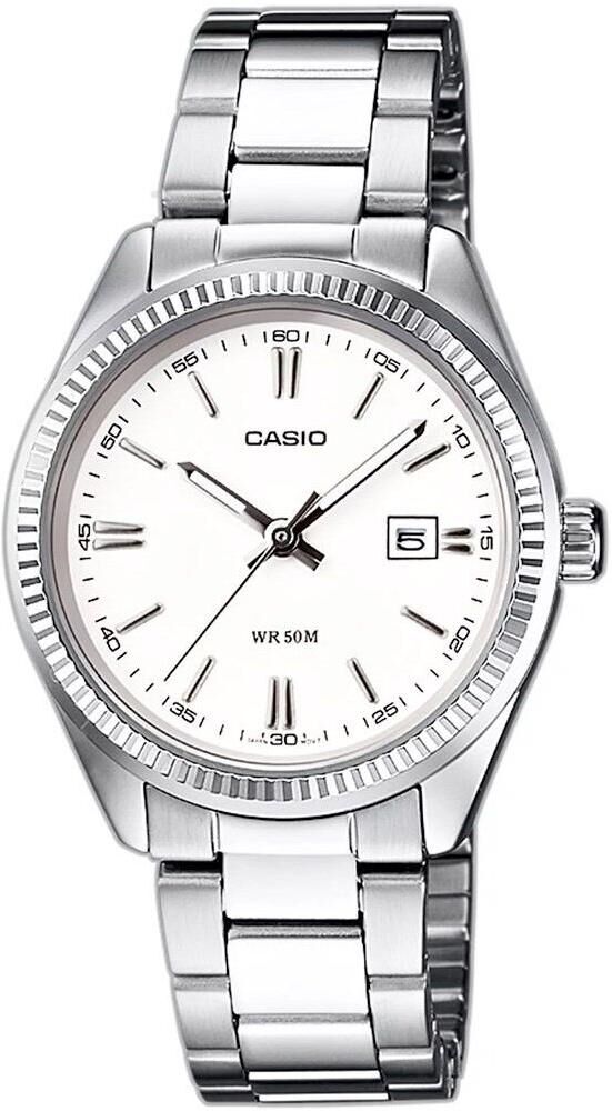 Casio Orologio da polso, Ltp-1302pd-7a1vef, Argento, (Orologio da polso analogico, 30.20 mm)