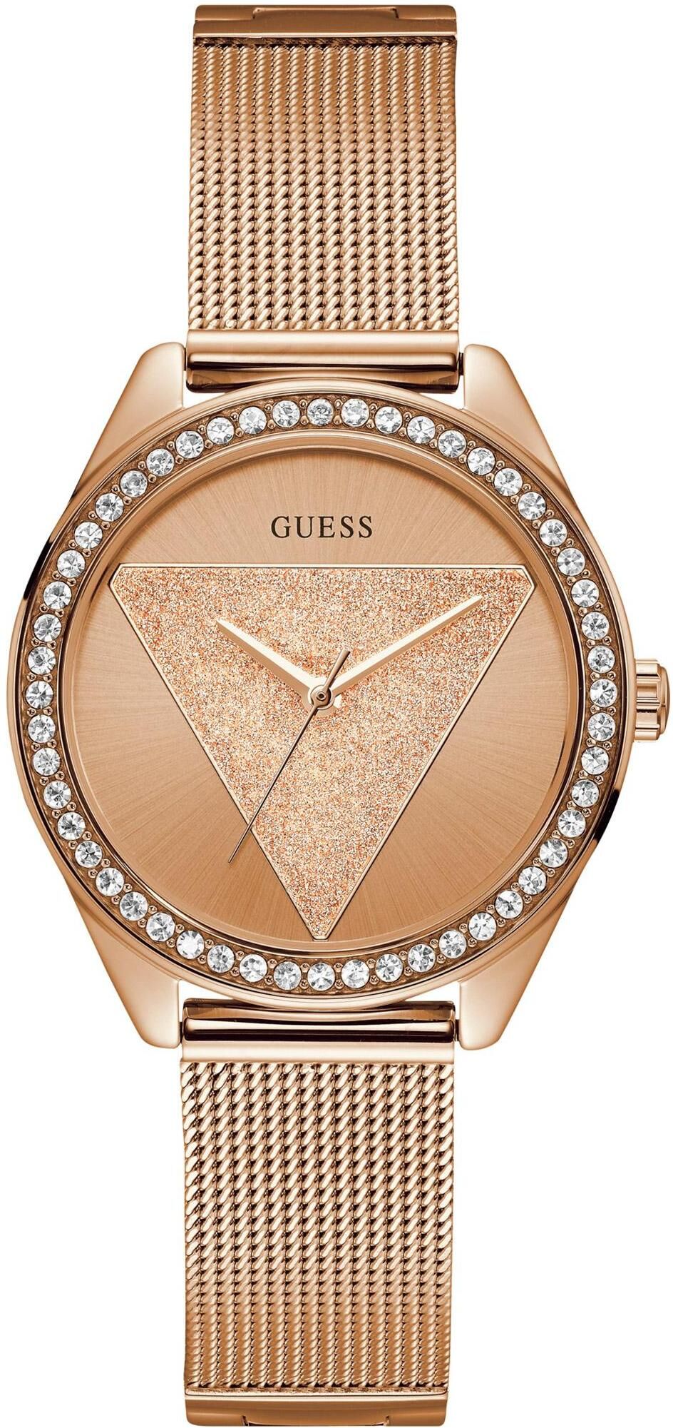 Guess, Orologio da polso, Tri Glitter, Oro, (Orologio da polso analogico, 37 mm) 1 Guess, Orologio da polso, Tri Glitter, Oro, (Orologio da polso analogico, 37 mm)