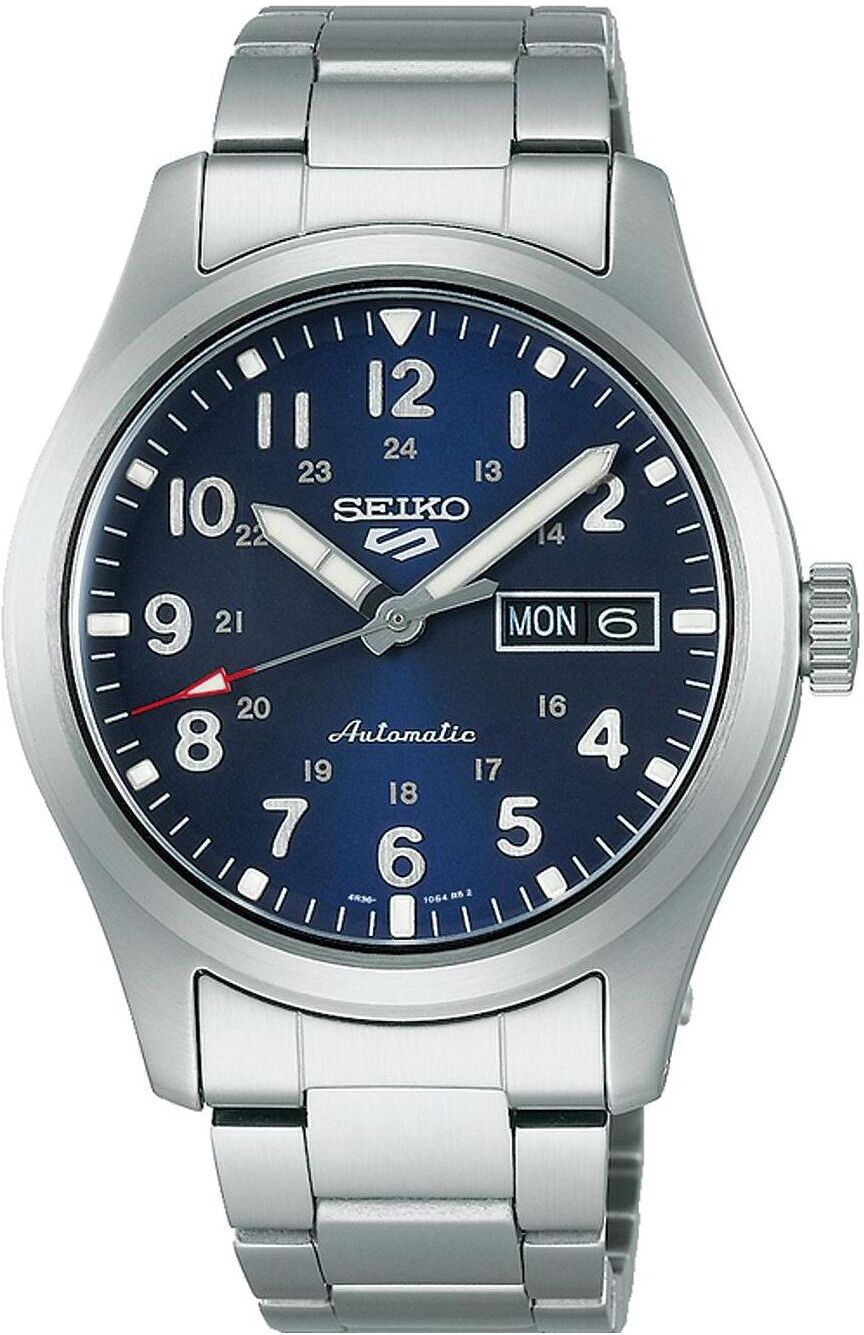 Seiko Orologio da polso, 5 Sports, Argento, (Orologio da polso analogico, 39 mm) 1 Seiko Orologio da polso, 5 Sports, Argento, (Orologio da polso analogico, 39 mm)