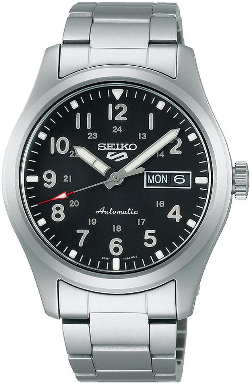 Seiko Orologio da polso, 5 Sport, Argento, Nero, (Orologio da polso analogico, 39Â mm) 1 Seiko Orologio da polso, 5 Sport, Argento, Nero, (Orologio da polso analogico, 39Â mm)