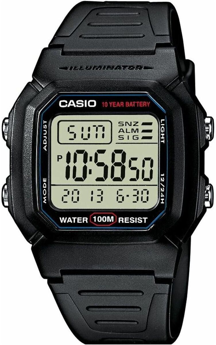 Casio Orologio da polso, W-800h-1aves, Nero, (Orologio digitale, 44 mm) 1 Casio Orologio da polso, W-800h-1aves, Nero, (Orologio digitale, 44 mm)