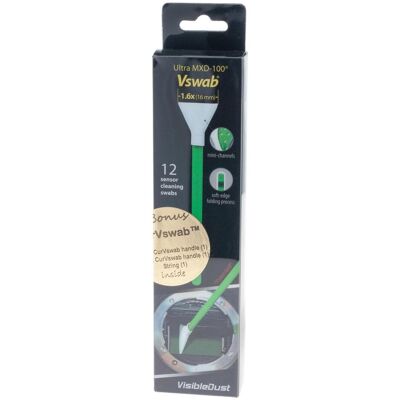 Visible Dust Ultra MXD-100 Vswab 1.6x 12 pezzi, Pulizia fotocamera, Verde Visible Dust Ultra MXD-100 Vswab 1.6x 12 pezzi, Pulizia fotocamera, Verde