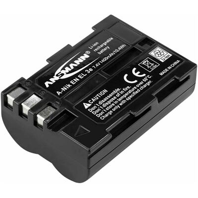 Ansmann Batteria Nikon EN-EL3e (Batteria della fotocamera), Alimentatore fotocamera, Grigio Ansmann Batteria Nikon EN-EL3e (Batteria della fotocamera), Alimentatore fotocamera, Grigio