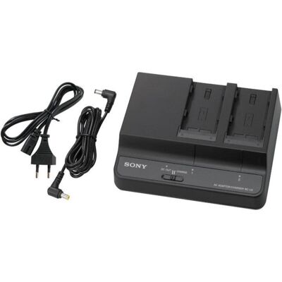 Sony BC-U2 Twin per BP-U (Caricabatterie per fotocamere), Alimentatore fotocamera, Nero Sony BC-U2 Twin per BP-U (Caricabatterie per fotocamere), Alimentatore fotocamera, Nero