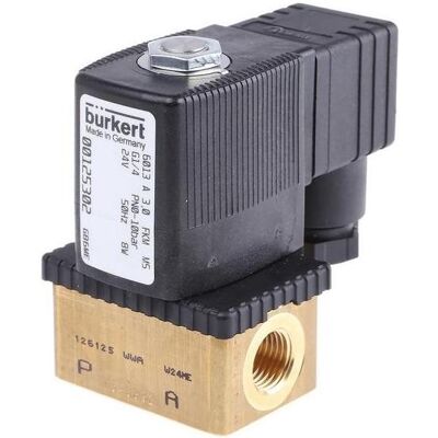 Bürkert Solenoid Valve Brass, Accessori di elettronica + Alloggiamento Bürkert Solenoid Valve Brass, Accessori di elettronica + Alloggiamento
