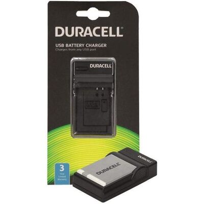 Duracell Caricabatterie con cavo USB per DR9720/NB-6L (Caricabatterie per fotocamere), Alimentatore fotocamera, Nero Duracell Caricabatterie con cavo USB per DR9720/NB-6L (Caricabatterie per fotocamere), Alimentatore fotocamera, Nero