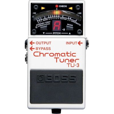 Boss (Electronics) Accordatore per chitarra TU-3 White-, Accordatore, Bianco, Nero Boss (Electronics) Accordatore per chitarra TU-3 White-, Accordatore, Bianco, Nero