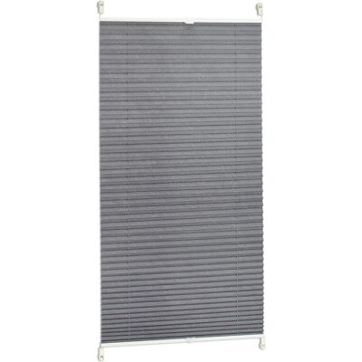 Relaxdays, Tenda a rullo, Tende plissettate grigie (60 x 130 cm) Relaxdays, Tenda a rullo, Tende plissettate grigie (60 x 130 cm)