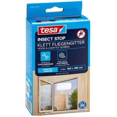 tesa, Zanzariera, Zanzariera STANDARD per finestre, con nastro in velcro, senza foratura (150 x 180 cm) tesa, Zanzariera, Zanzariera STANDARD per finestre, con nastro in velcro, senza foratura (150 x 180 cm)