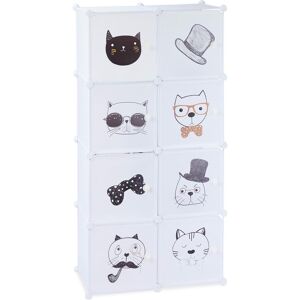 Relaxdays, Libreria per bambini, Armadio modulare a incastro, design Cat (74 x 36.50 x 145 cm) Relaxdays, Libreria per bambini, Armadio modulare a incastro, design Cat (74 x 36.50 x 145 cm)