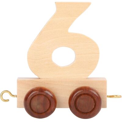 small foot, Letterine in legno e stoffa, Treno numero 6 small foot, Letterine in legno e stoffa, Treno numero 6