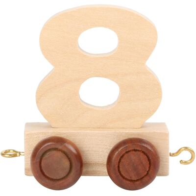 small foot, Letterine in legno e stoffa, Treno numero 8 small foot, Letterine in legno e stoffa, Treno numero 8