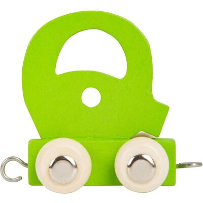 small foot, Letterine in legno e stoffa, Treno di lettere Q small foot, Letterine in legno e stoffa, Treno di lettere Q