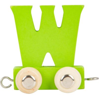 small foot, Letterine in legno e stoffa, Treno di lettere W small foot, Letterine in legno e stoffa, Treno di lettere W