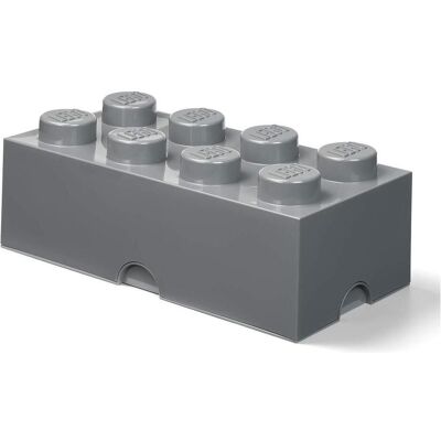 Scatola di stoccaggio LEGO 8 - Organizzatore modulare - Grigio Scatola di stoccaggio LEGO 8 - Organizzatore modulare - Grigio