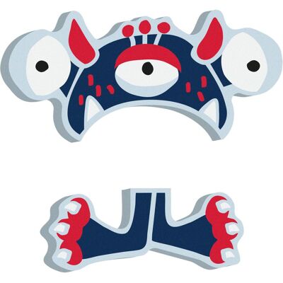 small foot, Letterine in legno e stoffa, Lettere ABC Al small foot, Letterine in legno e stoffa, Lettere ABC Al
