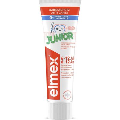 Elmex - Elmex Junior - 6-12 anni - 75 ml - Dentifricio Elmex - Elmex Junior - 6-12 anni - 75 ml - Dentifricio