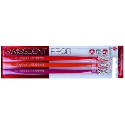 Swissdent, Spazzolino manuale, Trio sbiancante professionale (Morbido, 3x) Swissdent, Spazzolino manuale, Trio sbiancante professionale (Morbido, 3x)